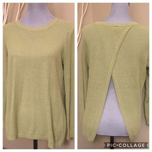 Loft open back sweater size MP